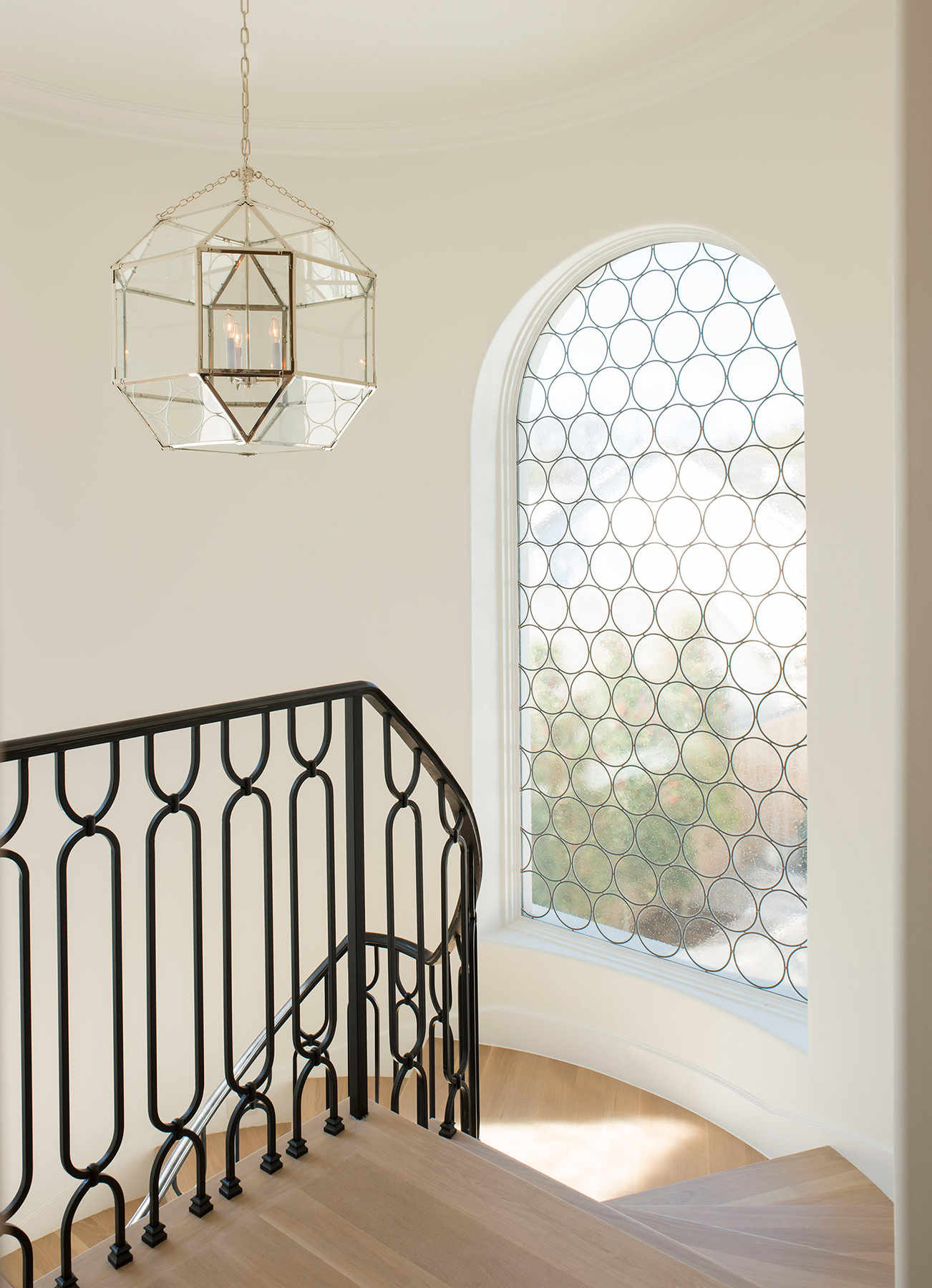 Leaded-glass-stairs